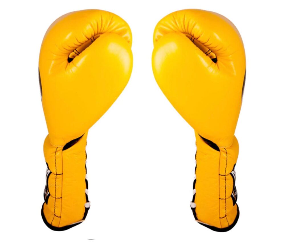 Guantes de Boxeo Cleto Reyes Velcro Dorado- 100% Cuero Genuino – MMA Store  Peru