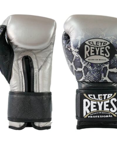 Guantes de Box Cleto Reyes con Cierre de Contacto En Piel Steel Snake