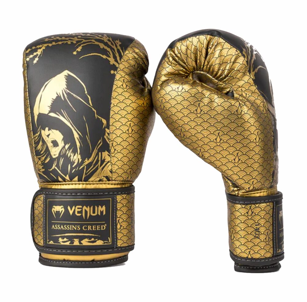 Venum x Assassin's Creed Shadows Boxing Gloves - Black Gold - 1
