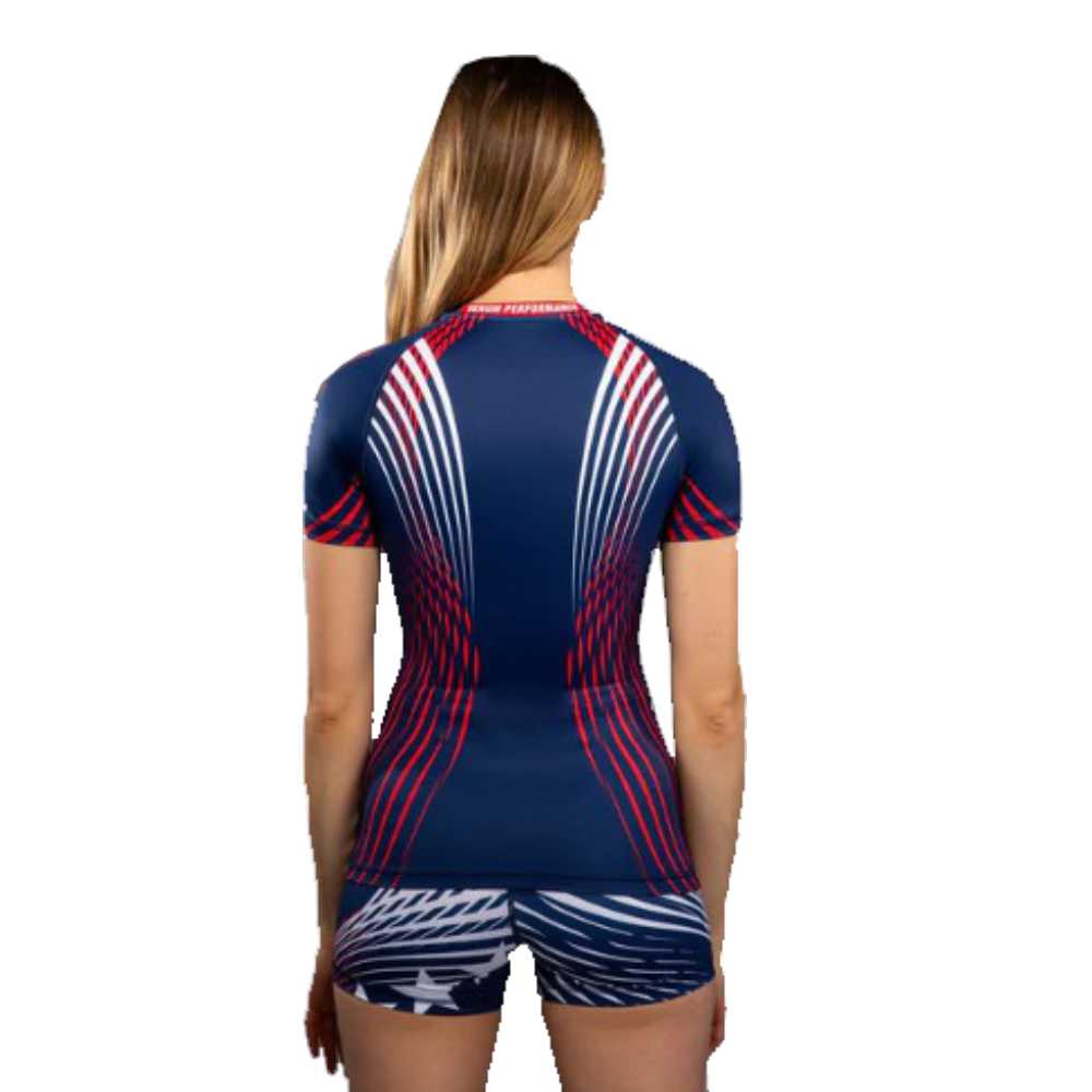 UFC Freedom 250 by Venum Womens Official Authentic Fight Night Short Sleeve Rashguard - Image 4
