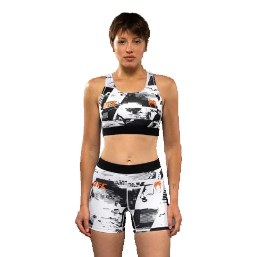 UFC Zenith by Venum Authentic Fight Week Womens White Sports Bra - Image 2